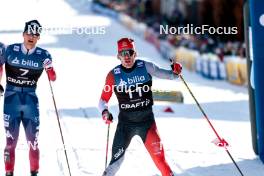 12.03.2024, Drammen, Norway (NOR): James Clinton Schoonmaker (USA), Antoine Cyr (CAN), (l-r)  - FIS world cup cross-country, individual sprint, Drammen (NOR). www.nordicfocus.com. © Modica/NordicFocus. Every downloaded picture is fee-liable.