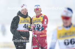 16.03.2024, Falun, Sweden (SWE): Iivo Niskanen (FIN), Johannes Hoesflot Klaebo (NOR), (l-r)  - FIS world cup cross-country, 10km, Falun (SWE). www.nordicfocus.com. © Modica/NordicFocus. Every downloaded picture is fee-liable.