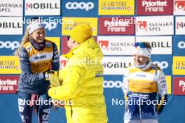 15.03.2024, Falun, Sweden (SWE): Jessie Diggins (USA), (l-r)  - FIS world cup cross-country, cups, Falun (SWE). www.nordicfocus.com. © Modica/NordicFocus. Every downloaded picture is fee-liable.