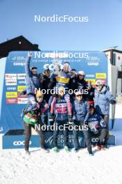 15.03.2024, Falun, Sweden (SWE): Sophia Laukli (USA), Rosie Brennan (USA), Julia Kern (USA), Jessie Diggins (USA), Novie Mccabe (USA), Sydney Palmer-Leger (USA), (l-r)  - FIS world cup cross-country, cups, Falun (SWE). www.nordicfocus.com. © Modica/NordicFocus. Every downloaded picture is fee-liable.