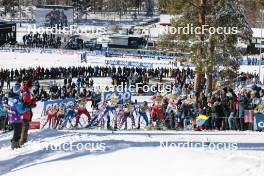 17.03.2024, Falun, Sweden (SWE): Katharina Hennig (GER), Kerttu Niskanen (FIN), Heidi Weng (NOR), Flora Dolci (FRA), Krista Parmakoski (FIN), Astrid Oeyre Slind (NOR), Frida Karlsson (SWE), Victoria Carl (GER), (l-r)  - FIS world cup cross-country, mass, Falun (SWE). www.nordicfocus.com. © Modica/NordicFocus. Every downloaded picture is fee-liable.