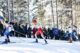 17.03.2024, Falun, Sweden (SWE): Nadine Faehndrich (SUI), Elin Henriksson (SWE), (l-r)  - FIS world cup cross-country, mass, Falun (SWE). www.nordicfocus.com. © Modica/NordicFocus. Every downloaded picture is fee-liable.