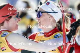 17.03.2024, Falun, Sweden (SWE): Nadine Faehndrich (SUI), Anne Kjersti Kalvaa (NOR), (l-r)  - FIS world cup cross-country, mass, Falun (SWE). www.nordicfocus.com. © Modica/NordicFocus. Every downloaded picture is fee-liable.