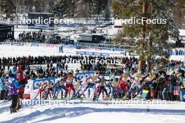 17.03.2024, Falun, Sweden (SWE): Katharina Hennig (GER), Kerttu Niskanen (FIN), Heidi Weng (NOR), Flora Dolci (FRA), Krista Parmakoski (FIN), Astrid Oeyre Slind (NOR), Frida Karlsson (SWE), Victoria Carl (GER), (l-r)  - FIS world cup cross-country, mass, Falun (SWE). www.nordicfocus.com. © Modica/NordicFocus. Every downloaded picture is fee-liable.