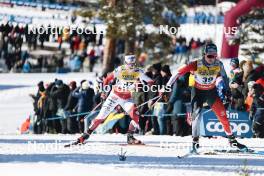 17.03.2024, Falun, Sweden (SWE): Lisa Ingesson (SWE), Liliane Gagnon (CAN), (l-r)  - FIS world cup cross-country, mass, Falun (SWE). www.nordicfocus.com. © Modica/NordicFocus. Every downloaded picture is fee-liable.