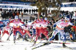 17.03.2024, Falun, Sweden (SWE): Johannes Hoesflot Klaebo (NOR), Mika Vermeulen (AUT), (l-r)  - FIS world cup cross-country, mass, Falun (SWE). www.nordicfocus.com. © Modica/NordicFocus. Every downloaded picture is fee-liable.