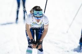 22.03.2024, Meribel, France (FRA): Unknown athlete at finish line - French Championships cross-country, sprint, Meribel (FRA). www.nordicfocus.com. © Thibaut/NordicFocus. Every downloaded picture is fee-liable.