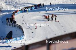 13.01.2024, Oberstdorf, Germany (GER): Stefan Rettenegger (AUT), Johannes Lamparter (AUT), Jarl Magnus Riiber (NOR), (l-r)  - FIS world cup nordic combined men, individual gundersen HS106/10km, Oberstdorf (GER). www.nordicfocus.com. © Volk/NordicFocus. Every downloaded picture is fee-liable.