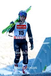 12.01.2024, Oberstdorf, Germany (GER): Iacopo Bortolas (ITA) - FIS world cup nordic combined men, training, Oberstdorf (GER). www.nordicfocus.com. © Volk/NordicFocus. Every downloaded picture is fee-liable.
