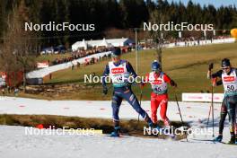 27.01.2024, Schonach, Germany (GER): Antoine Gerard (FRA), Grant Andrews (USA), (l-r)  - FIS world cup nordic combined men, individual gundersen HS100/10km, Schonach (GER). www.nordicfocus.com. © Volk/NordicFocus. Every downloaded picture is fee-liable.