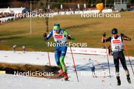 27.01.2024, Schonach, Germany (GER): Gasper Brecl (SLO), Yuya Yamamoto (JPN), (l-r)  - FIS world cup nordic combined men, individual gundersen HS100/10km, Schonach (GER). www.nordicfocus.com. © Volk/NordicFocus. Every downloaded picture is fee-liable.