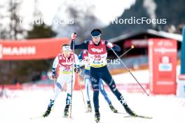 02.02.2024, Seefeld, Austria (AUT): Aaron Kostner (ITA) - FIS world cup nordic combined men, individual gundersen HS109/7.5km, Seefeld (AUT). www.nordicfocus.com. © Modica/NordicFocus. Every downloaded picture is fee-liable.