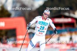 03.02.2024, Seefeld, Austria (AUT): Kasper Moen Flatla (NOR) - FIS world cup nordic combined men, individual gundersen HS109/10km, Seefeld (AUT). www.nordicfocus.com. © Modica/NordicFocus. Every downloaded picture is fee-liable.