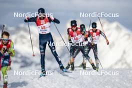 04.02.2024, Seefeld, Austria (AUT): Raffaele Buzzi (ITA), Sora Yachi (JPN), (l-r)  - FIS world cup nordic combined men, individual gundersen HS109/12.5km, Seefeld (AUT). www.nordicfocus.com. © Modica/NordicFocus. Every downloaded picture is fee-liable.