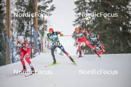 10.02.2024, Otepaeae, Estonia (EST): Terence Weber (GER), Franz-Josef Rehrl (AUT), (l-r)  - FIS world cup nordic combined men, individual gundersen HS97/10km, Otepaeae (EST). www.nordicfocus.com. © Authamayou/NordicFocus. Every downloaded picture is fee-liable.