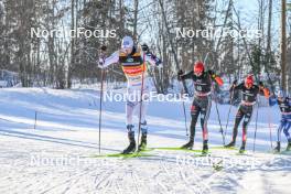 09.02.2024, Otepaeae, Estonia (EST): Jarl Magnus Riiber (NOR), Julian Schmid (GER), (l-r)  - FIS world cup nordic combined men, mass HS97/10km, Otepaeae (EST). www.nordicfocus.com. © Authamayou/NordicFocus. Every downloaded picture is fee-liable.