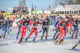 09.02.2024, Otepaeae, Estonia (EST): Niklas Malacinski (USA), Sora Yachi (JPN), (l-r)  - FIS world cup nordic combined men, mass HS97/10km, Otepaeae (EST). www.nordicfocus.com. © Authamayou/NordicFocus. Every downloaded picture is fee-liable.