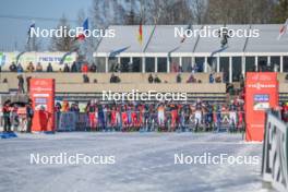 09.02.2024, Otepaeae, Estonia (EST): Johannes Lamparter (AUT), Stefan Rettenegger (AUT), Jarl Magnus Riiber (NOR), Joergen Graabak (NOR), (l-r)  - FIS world cup nordic combined men, mass HS97/10km, Otepaeae (EST). www.nordicfocus.com. © Authamayou/NordicFocus. Every downloaded picture is fee-liable.
