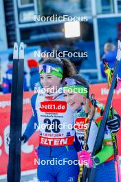 14.01.2024, Oberstdorf, Germany (GER): Silva Verbic (SLO), Teja Pavec (SLO), (l-r)  - FIS world cup nordic combined women, compact HS106/5km, Oberstdorf (GER). www.nordicfocus.com. © Volk/NordicFocus. Every downloaded picture is fee-liable.