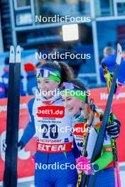 14.01.2024, Oberstdorf, Germany (GER): Silva Verbic (SLO), Teja Pavec (SLO), (l-r)  - FIS world cup nordic combined women, compact HS106/5km, Oberstdorf (GER). www.nordicfocus.com. © Volk/NordicFocus. Every downloaded picture is fee-liable.