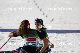 28.01.2024, Schonach, Germany (GER): Nathalie Armbruster (GER), Lena Brocard (FRA), (l-r)  - FIS world cup nordic combined women, individual gundersen HS100/8km, Schonach (GER). www.nordicfocus.com. © Volk/NordicFocus. Every downloaded picture is fee-liable.