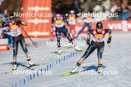 03.02.2024, Seefeld, Austria (AUT): Anju Nakamura (JPN), Haruka Kasai (JPN), (l-r)  - FIS world cup nordic combined women, individual gundersen HS109/5km, Seefeld (AUT). www.nordicfocus.com. © Modica/NordicFocus. Every downloaded picture is fee-liable.