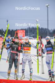 10.02.2024, Otepaeae, Estonia (EST): Haruka Kasai (JPN), Ida Marie Hagen (NOR), Gyda Westvold Hansen (NOR), (l-r)  - FIS world cup nordic combined women, individual gundersen HS97/5km, Otepaeae (EST). www.nordicfocus.com. © Authamayou/NordicFocus. Every downloaded picture is fee-liable.