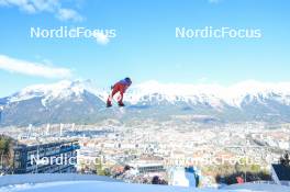 03.01.2024, Innsbruck, Austria (AUT): Simon Ammann (SUI) - FIS world cup ski jumping men, four hills tournament, individual HS130, Innsbruck (AUT). www.nordicfocus.com. © Reichert/NordicFocus. Every downloaded picture is fee-liable.