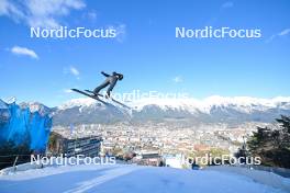 03.01.2024, Innsbruck, Austria (AUT): Vladimir Zografski (BUL) - FIS world cup ski jumping men, four hills tournament, individual HS130, Innsbruck (AUT). www.nordicfocus.com. © Reichert/NordicFocus. Every downloaded picture is fee-liable.