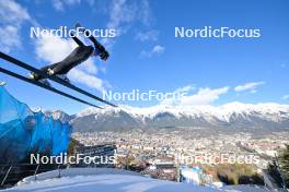 03.01.2024, Innsbruck, Austria (AUT): Alex Insam (ITA) - FIS world cup ski jumping men, four hills tournament, individual HS130, Innsbruck (AUT). www.nordicfocus.com. © Reichert/NordicFocus. Every downloaded picture is fee-liable.