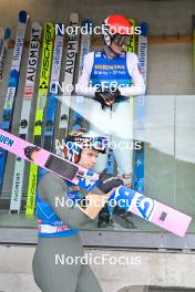 02.01.2024, Innsbruck, Austria (AUT): Manuel Fettner (AUT), Halvor Egner Granerud (NOR), (l-r) - FIS world cup ski jumping men, four hills tournament, individual HS130, Innsbruck (AUT). www.nordicfocus.com. © Reichert/NordicFocus. Every downloaded picture is fee-liable.