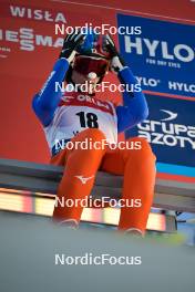 12.01.2024, Wisla, Poland (POL): Taku Takeuchi (JPN) - FIS world cup ski jumping men, training, Wisla (POL). www.nordicfocus.com. © Reichert/NordicFocus. Every downloaded picture is fee-liable.