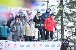 20.01.2024, Zakopane, Poland (POL): Alexander Stoeckl (AUT), Mika Kojonkoski (FIN), Tore Sneli (NOR) - FIS world cup ski jumping men, team HS140, Zakopane (POL). www.nordicfocus.com. © Reichert/NordicFocus. Every downloaded picture is fee-liable.