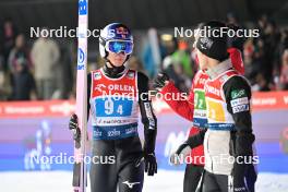 20.01.2024, Zakopane, Poland (POL): Ryoyu Kobayashi (JPN), Naoki Nakamura (JPN), Junshiro Kobayashi (JPN), (l-r) - FIS world cup ski jumping men, team HS140, Zakopane (POL). www.nordicfocus.com. © Reichert/NordicFocus. Every downloaded picture is fee-liable.