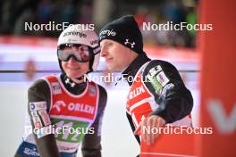 20.01.2024, Zakopane, Poland (POL): Domen Prevc (SLO), Lovro Kos (SLO), (l-r) - FIS world cup ski jumping men, team HS140, Zakopane (POL). www.nordicfocus.com. © Reichert/NordicFocus. Every downloaded picture is fee-liable.