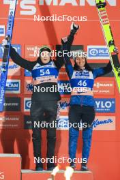 01.01.2024, Oberstdorf, Germany (GER): Eirin Maria Kvandal (NOR), Jacqueline Seifriedsberger (AUT), (l-r) - FIS world cup ski jumping women, individual HS137, Oberstdorf (GER). www.nordicfocus.com. © Manzoni/NordicFocus. Every downloaded picture is fee-liable