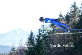 04.01.2024, Villach, Austria (AUT): Sophie Sorschag (KOS) - FIS world cup ski jumping women, individual HS98, Villach (AUT). www.nordicfocus.com. © Barbieri/NordicFocus. Every downloaded picture is fee-liable.