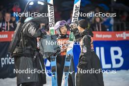 21.03.2024, Planica, Slovenia (SLO): Sara Takanashi (JPN), Nozomi Maruyama (JPN), (l-r) - FIS world cup ski flying women, individual HS102, Planica (SLO). www.nordicfocus.com. © Reichert/NordicFocus. Every downloaded picture is fee-liable.