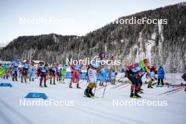 13.01.2024, Sexten, Italy (ITA): Race start   - Ski Classics 3 Zinnen Ski Marathon - Sexten (ITA). www.nordicfocus.com. © Vanzetta/NordicFocus. Every downloaded picture is fee-liable.