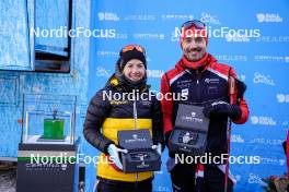 13.01.2024, Sexten, Italy (ITA): Ida Dahl (SWE), Andreas Nygaard (NOR), (l-r)  - Ski Classics 3 Zinnen Ski Marathon - Sexten (ITA). www.nordicfocus.com. © Vanzetta/NordicFocus. Every downloaded picture is fee-liable.