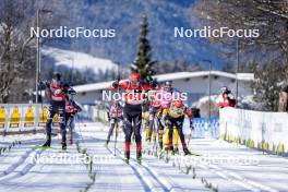 13.01.2024, Sexten, Italy (ITA): Emil Persson (SWE), Andreas Nygaard (NOR), (l-r)  - Ski Classics 3 Zinnen Ski Marathon - Sexten (ITA). www.nordicfocus.com. © Vanzetta/NordicFocus. Every downloaded picture is fee-liable.