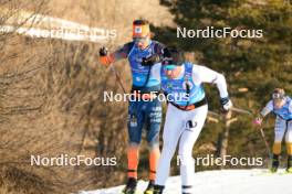 28.01.2024, Trentino, Italy (ITA): Max Novak (SWE), Petter Northug Jr (NOR), (l-r) - Ski Classics Marcialonga, Trentino (ITA). www.nordicfocus.com. © Vanzetta/NordicFocus. Every downloaded picture is fee-liable.