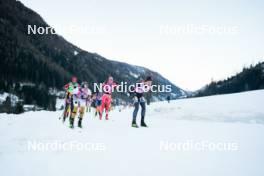 28.01.2024, Trentino, Italy (ITA): Anniken Gjerde Alnes (NOR), Magni Smedaas (NOR), Heli Heiskanen (FIN), Carolina Hedenstroem (SWE), (l-r) - Ski Classics Marcialonga, Trentino (ITA). www.nordicfocus.com. © Vanzetta/NordicFocus. Every downloaded picture is fee-liable.