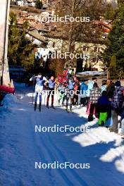 28.01.2024, Trentino, Italy (ITA): Henri Roos (EST), Haakon Holden (NOR), Marcus Johansson (SWE), (l-r) - Ski Classics Marcialonga, Trentino (ITA). www.nordicfocus.com. © Vanzetta/NordicFocus. Every downloaded picture is fee-liable.