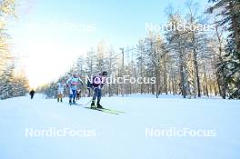 17.02.2024, Groenklitt, Sweden (SWE): Magni Smedas (NOR), Masako Ishida (JPN), Karolina Hedenstroem (SWE), (l-r) - Ski Classics Groenklitt Classic Orsa - Groenklitt (SWE). www.nordicfocus.com. © Reichert/NordicFocus. Every downloaded picture is fee-liable.