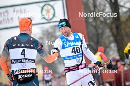 03.03.2024, Saelen-Mora, Sweden (SWE): Petter Stakston (NOR), Petter Northug Jr (NOR), (l-r) - Ski Classics Vasaloppet, Saelen-Mora (SWE). www.nordicfocus.com. © Reichert/NordicFocus. Every downloaded picture is fee-liable.