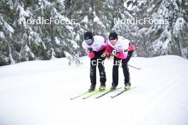 15.03.2024, Rena-Lillehammer, Norway (NOR): Hannes Maeenpaeae (FIN), Viktor Maeenpaeae (FIN), (l-r) - training, Ski Classics Birkebeinerrennet,  Rena-Lillehammer (NOR). www.nordicfocus.com. © Reichert/NordicFocus. Every downloaded picture is fee-liable.