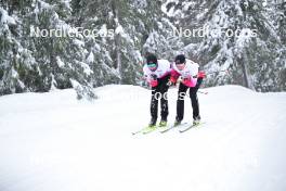 15.03.2024, Rena-Lillehammer, Norway (NOR): Hannes Maeenpaeae (FIN), Viktor Maeenpaeae (FIN), (l-r) - training, Ski Classics Birkebeinerrennet,  Rena-Lillehammer (NOR). www.nordicfocus.com. © Reichert/NordicFocus. Every downloaded picture is fee-liable.