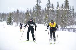 15.03.2024, Rena-Lillehammer, Norway (NOR): Ida Dahl (SWE), Eddie Edstroem (SWE), (l-r) - training, Ski Classics Birkebeinerrennet,  Rena-Lillehammer (NOR). www.nordicfocus.com. © Reichert/NordicFocus. Every downloaded picture is fee-liable.