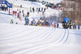 06.04.2024, Setermoen-Bardufoss, Norway (NOR): Event Feature: Start of the race - Ski Classics Reistadlopet, Setermoen-Bardufoss (NOR). www.nordicfocus.com. © Reichert/NordicFocus. Every downloaded picture is fee-liable.